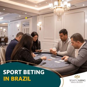 Gamblers inside the casino in Brazil